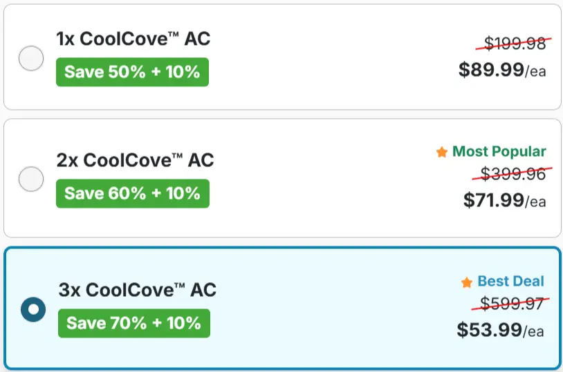 CoolCove Air Cooler Price